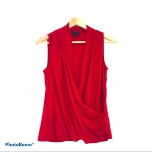 Banana Republic cross wrap sleeveless shirt